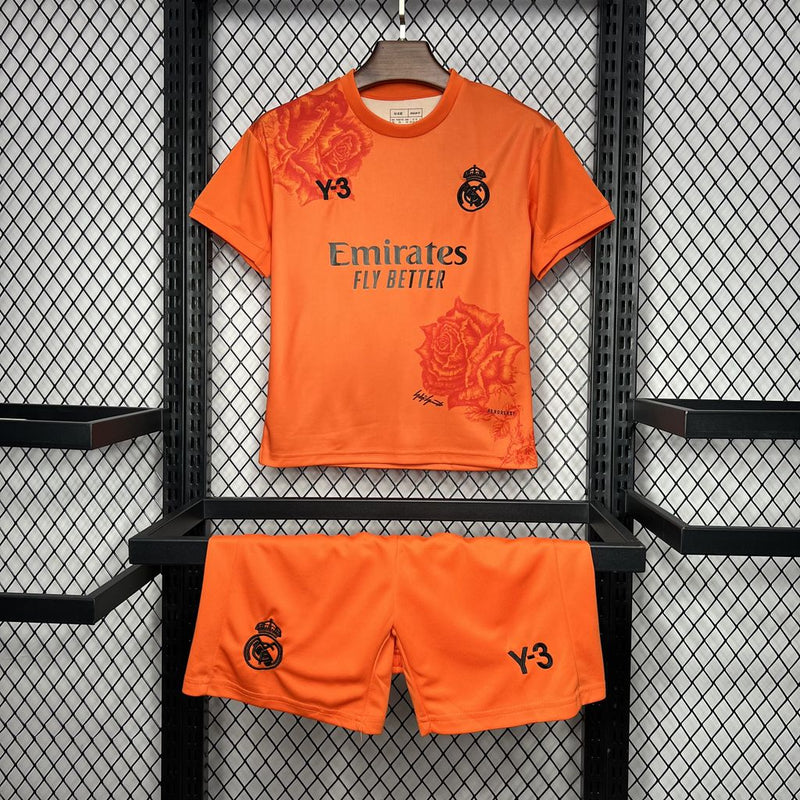 REAL MADRID Y-3 ORANGE 24/25 CHILDREN'S SET